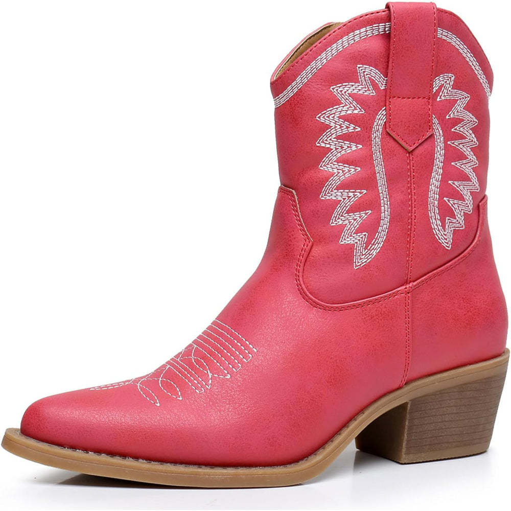 Embroidery Print Patterned Boots