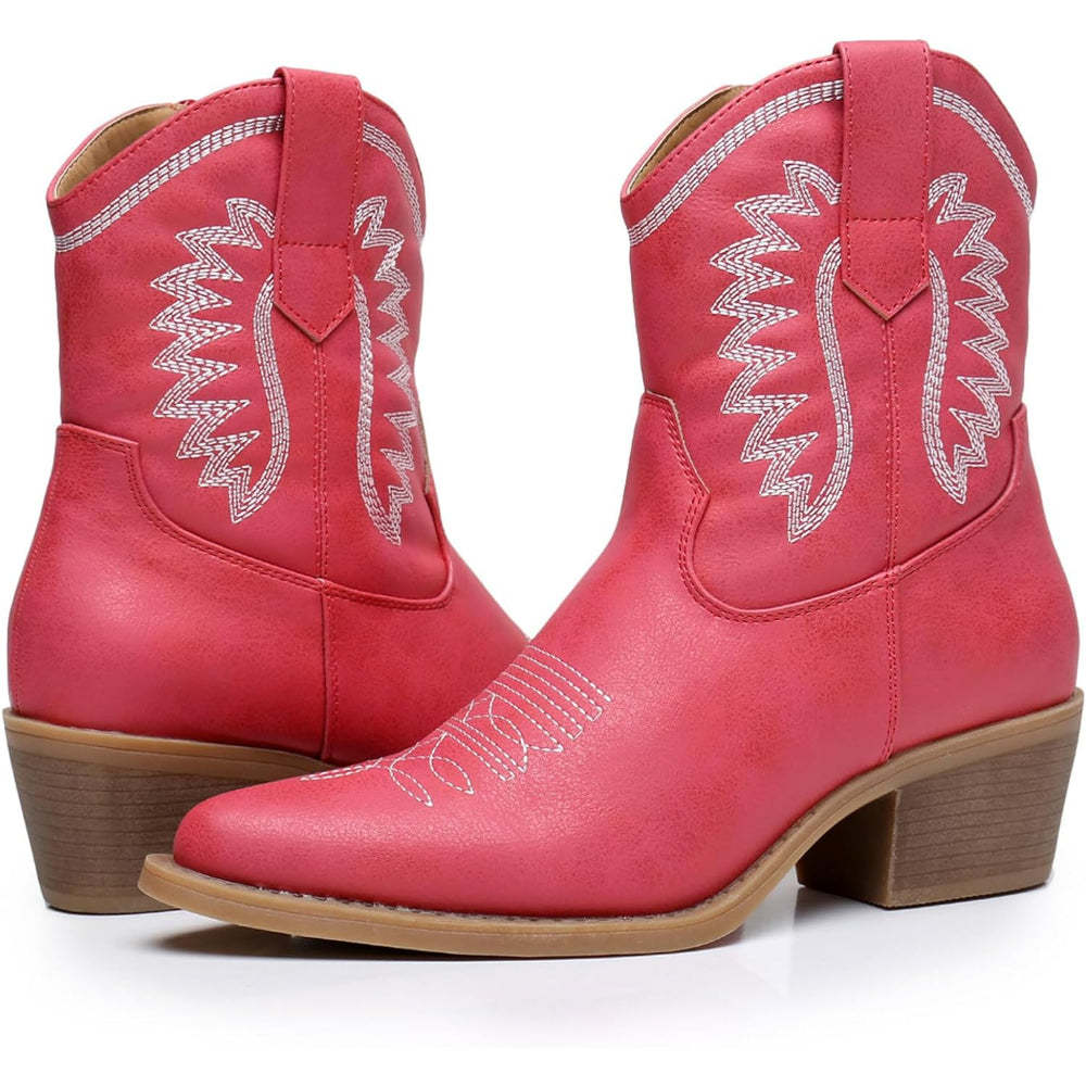 Embroidery Print Patterned Boots