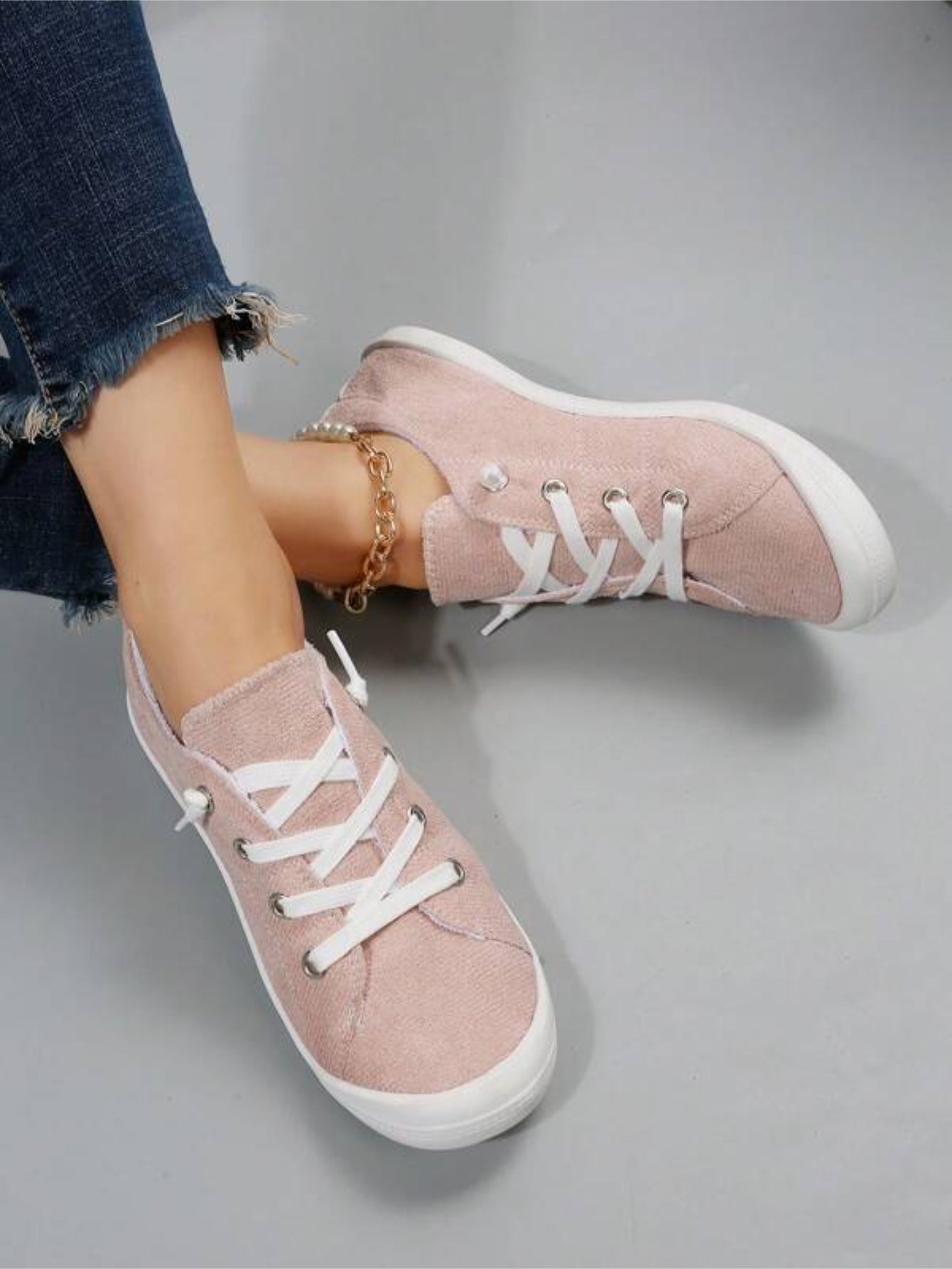 Front Lace Up Casual Canvas Shoes