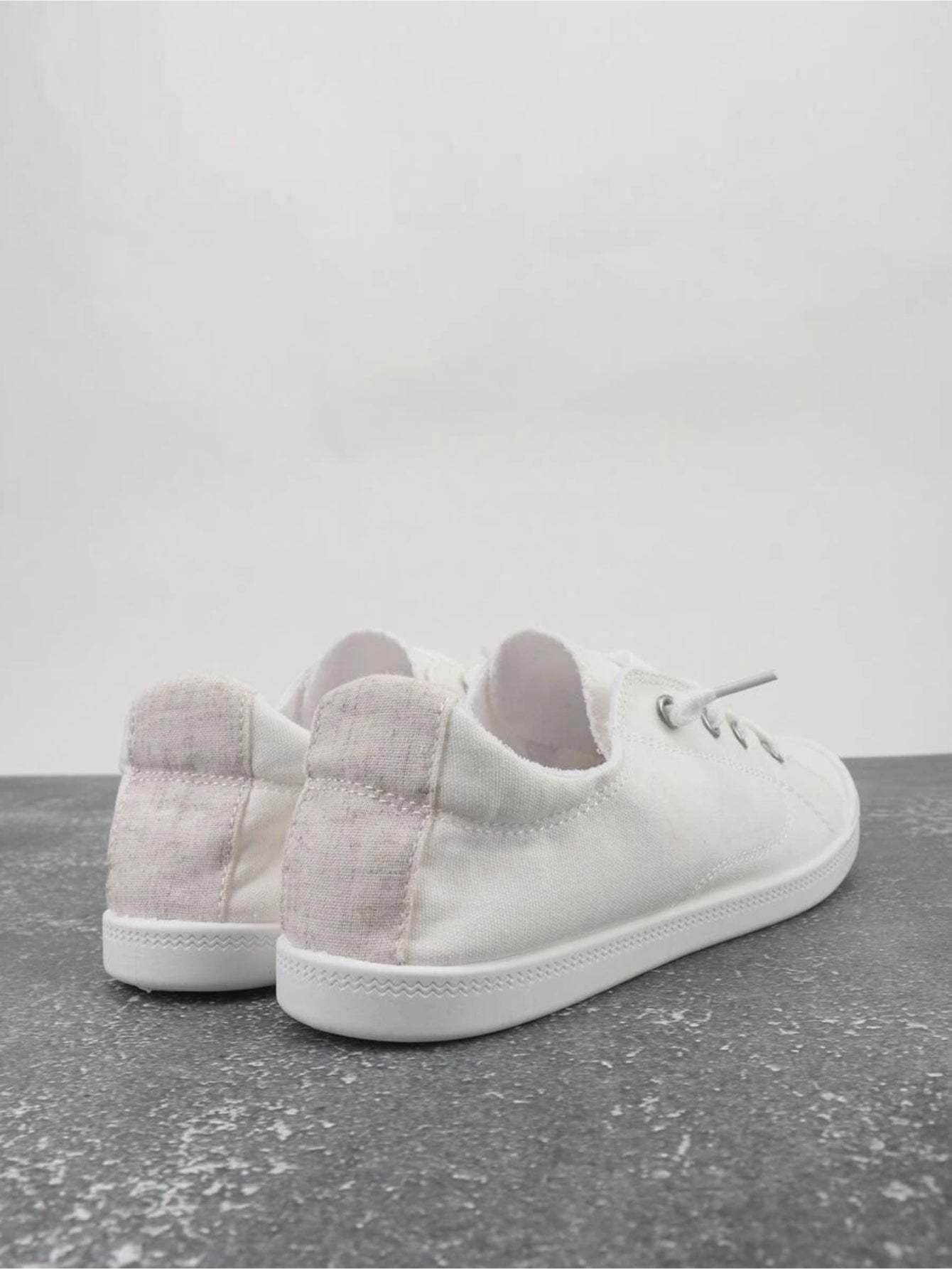 Front Lace Up Casual Canvas Shoes