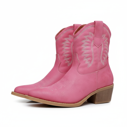 Embroidery Print Patterned Boots