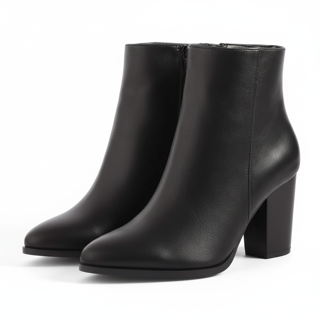 Chunky High Block Design Boots