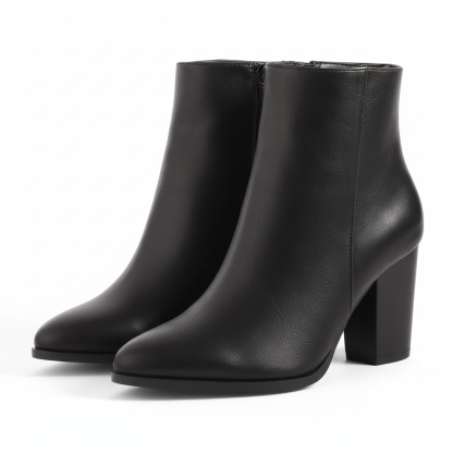 Chunky High Block Design Boots