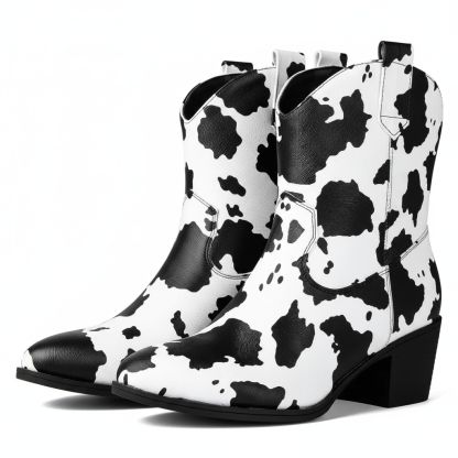 Print Patterned Walking Boots