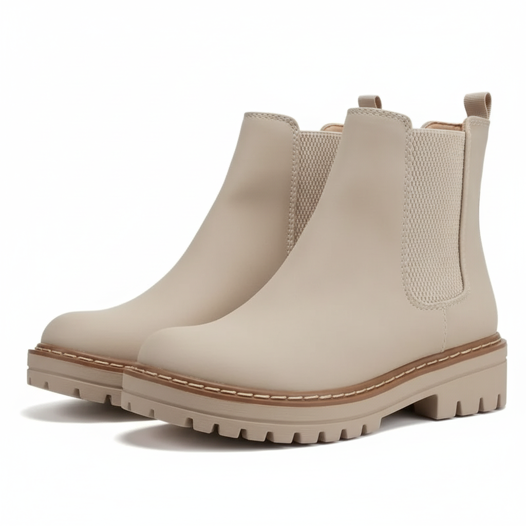 Double Elastic Low Lug Sole Shoes