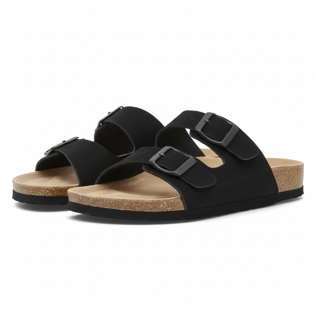 Dual Strap Sleek Slide Sandals For Women