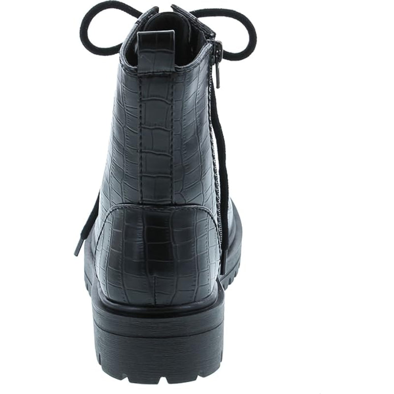 Lace Up And Zipper Boots