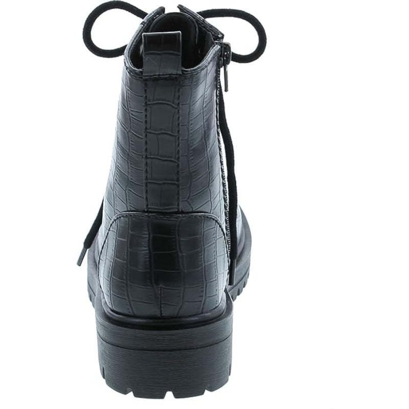 Lace Up And Zipper Boots