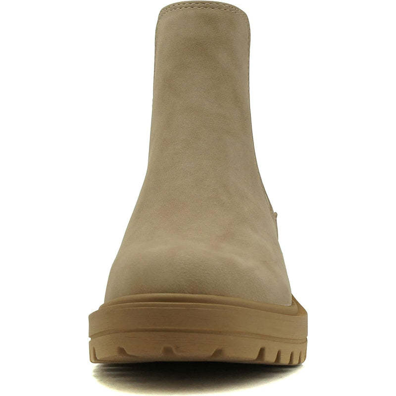 Low Zip Up Lug Sole Shoe