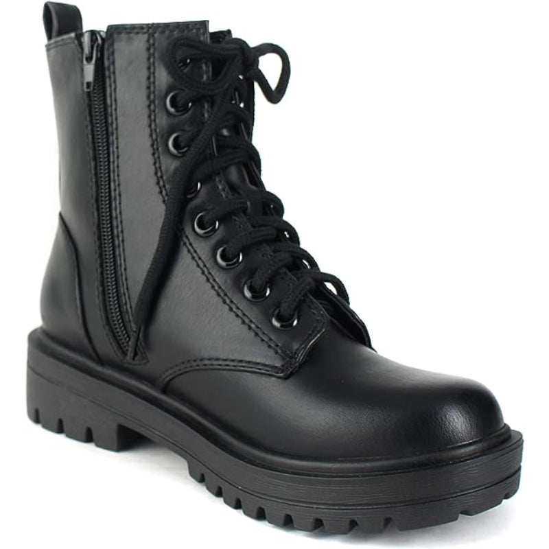 Lug Sole Lace Up Boots