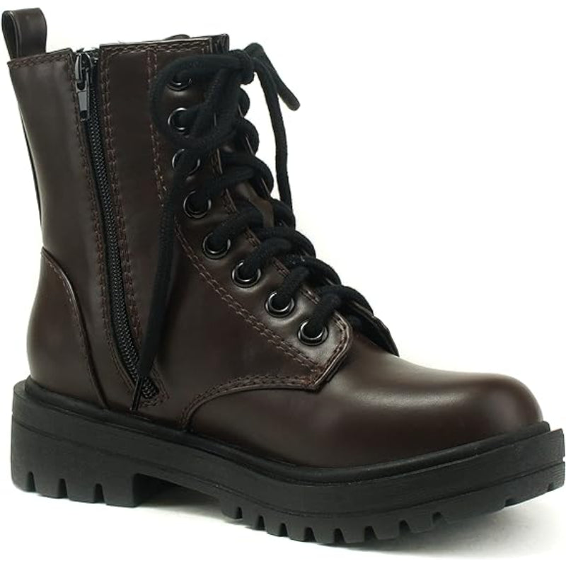 Lug Sole Lace Up Boots