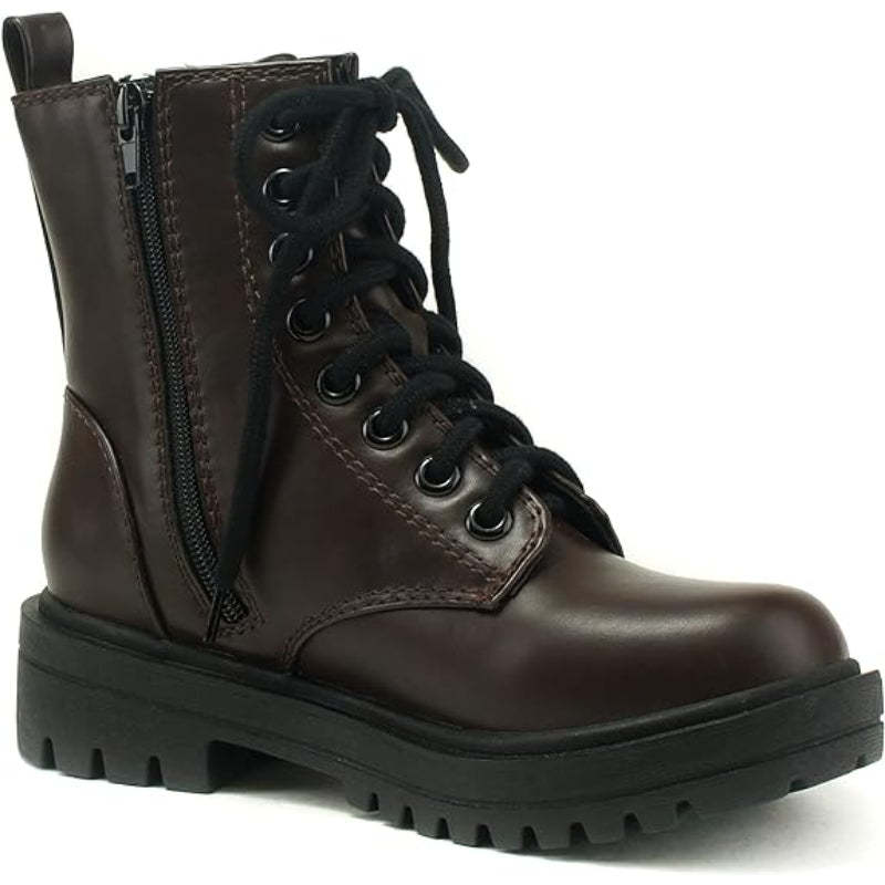 Lug Sole Lace Up Boots