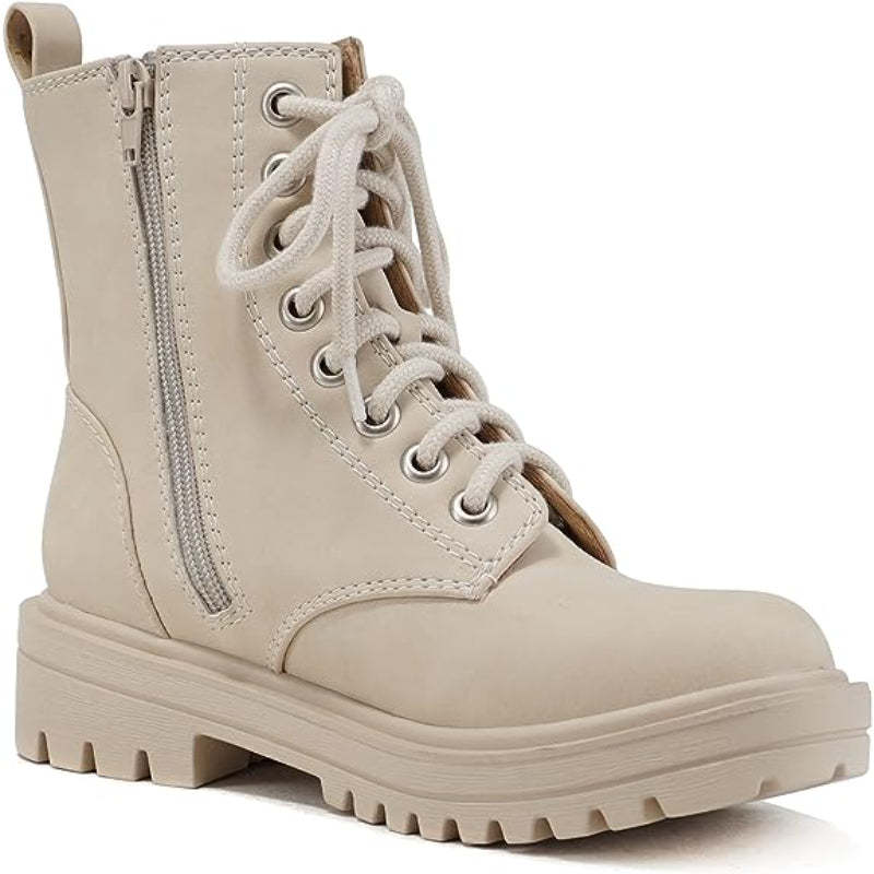 Lug Sole Lace Up Boots