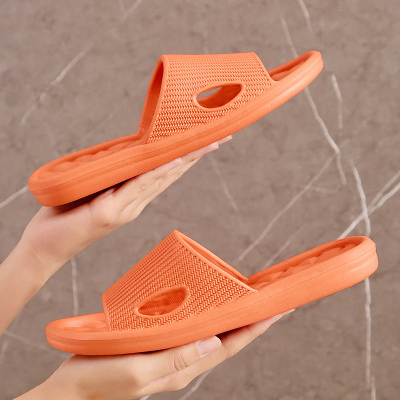 Plain Patterned Flip Flops Slippers