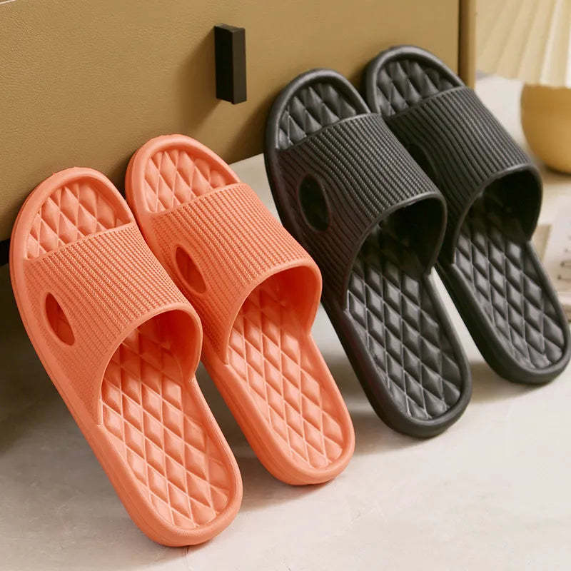 Plain Patterned Flip Flops Slippers