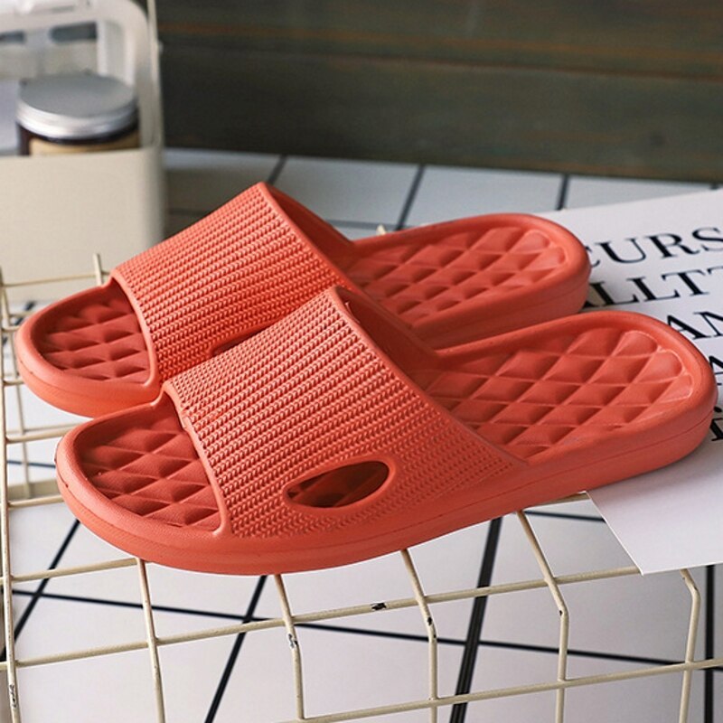 Plain Patterned Flip Flops Slippers