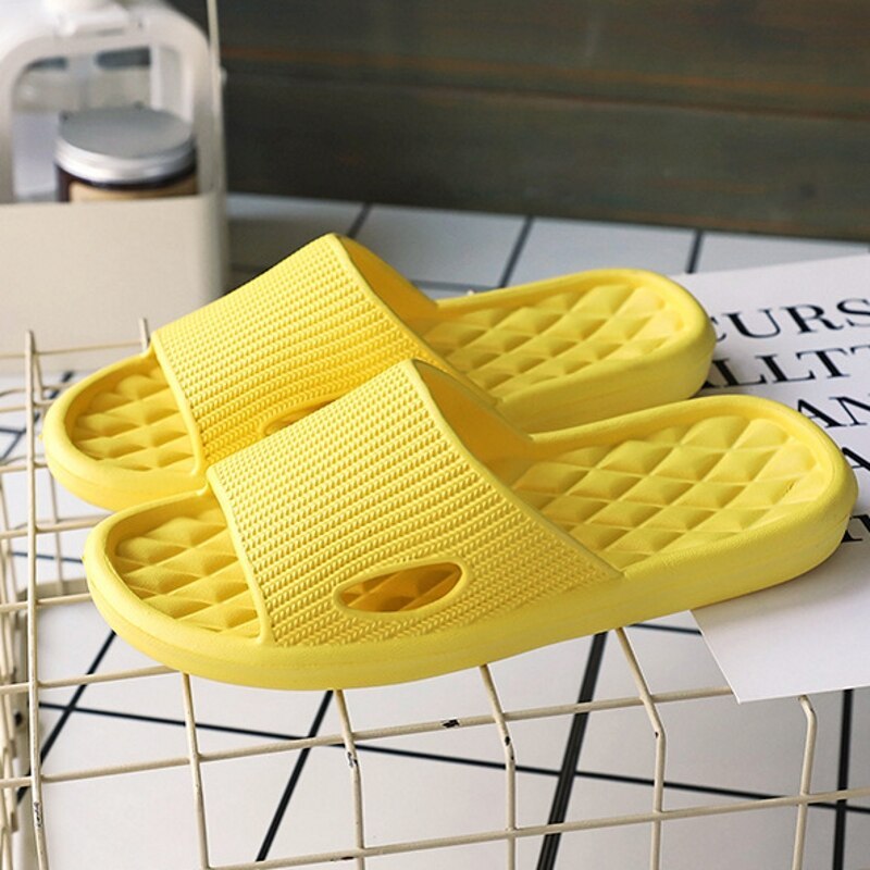 Plain Patterned Flip Flops Slippers