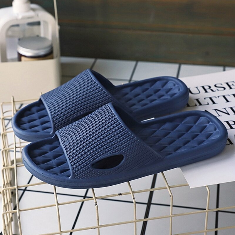 Plain Patterned Flip Flops Slippers