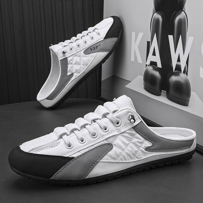 Plain Patterned Half Shoes