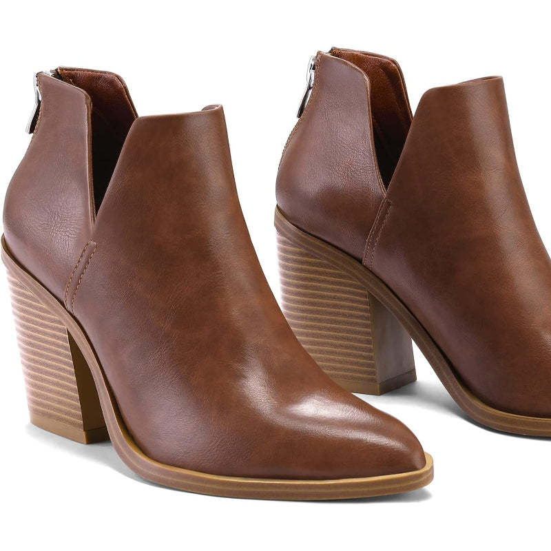 Pointed Patterned Boots