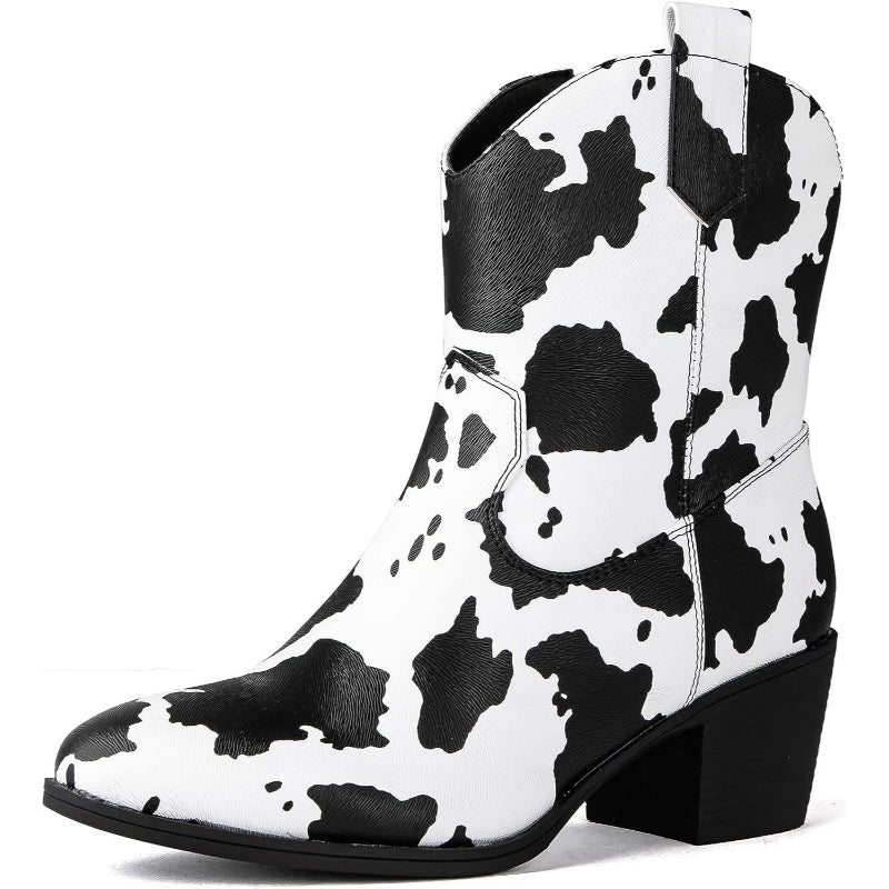 Print Patterned Walking Boots