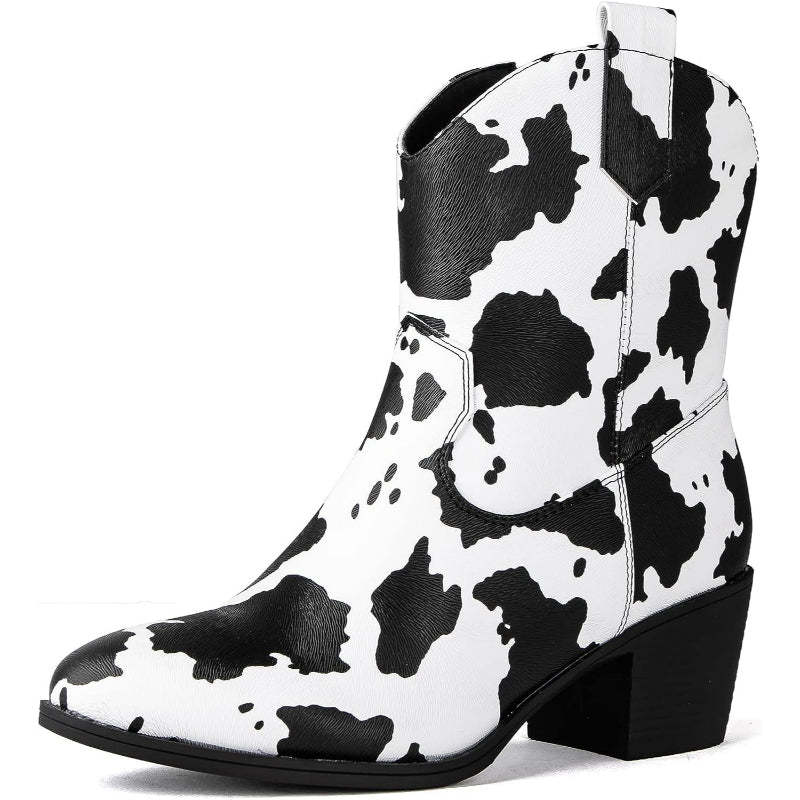 Print Patterned Walking Boots