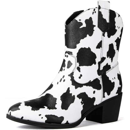 Print Patterned Walking Boots