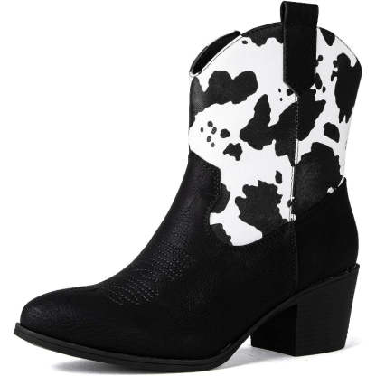 Print Patterned Walking Boots