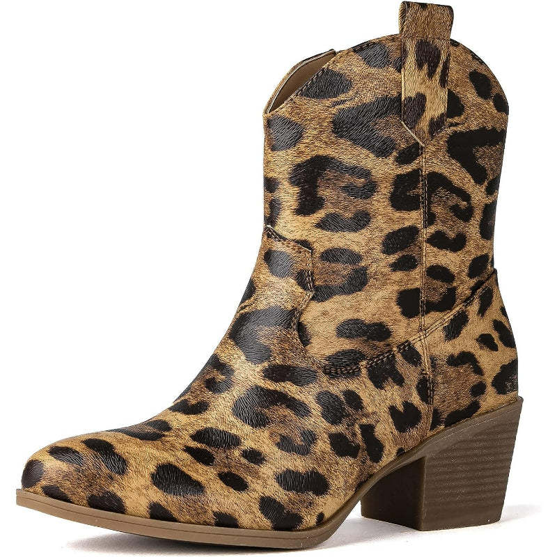 Print Patterned Walking Boots