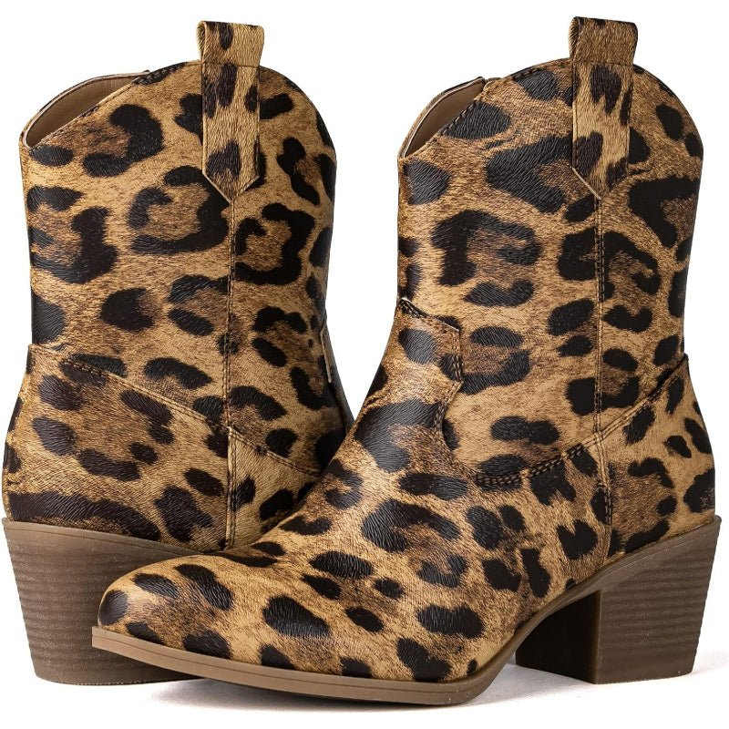 Print Patterned Walking Boots