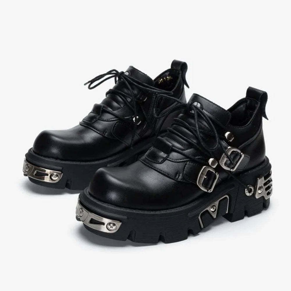 Punk Style Lace Up Shoes