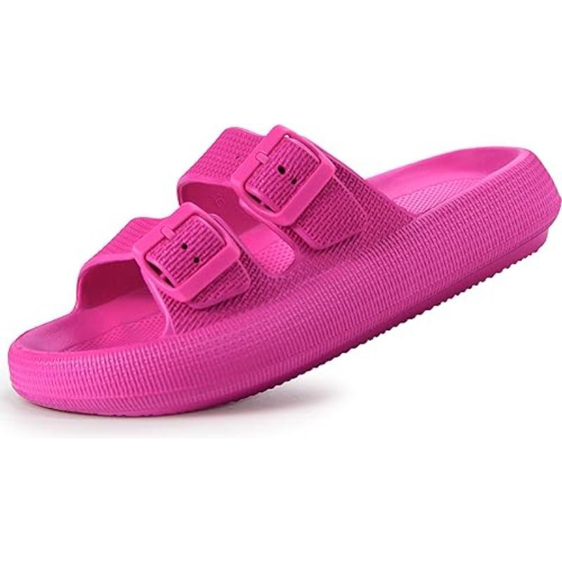 Unisex Dual Buckle Soft Adjustable EVA Sandals