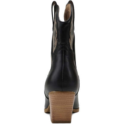 Stitched Pointed Boots