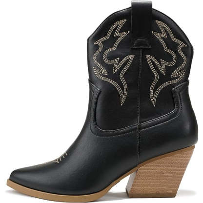 Stitched Pointed Boots