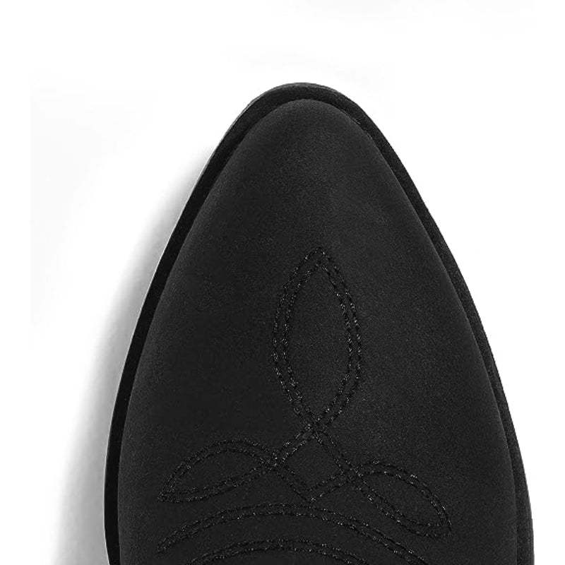 Western Embroidered Pointed Boots
