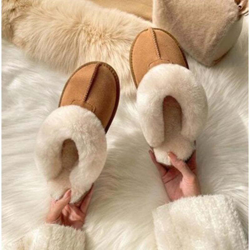 Short Plush Warm Snow Boots