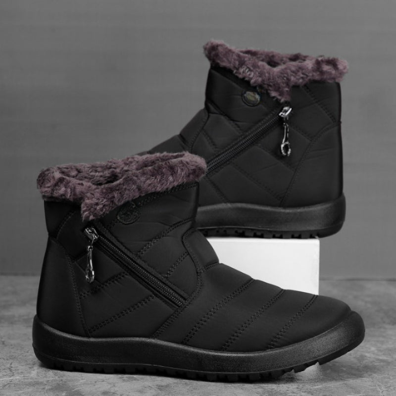 Women Waterproof Zippier Ankle Boots