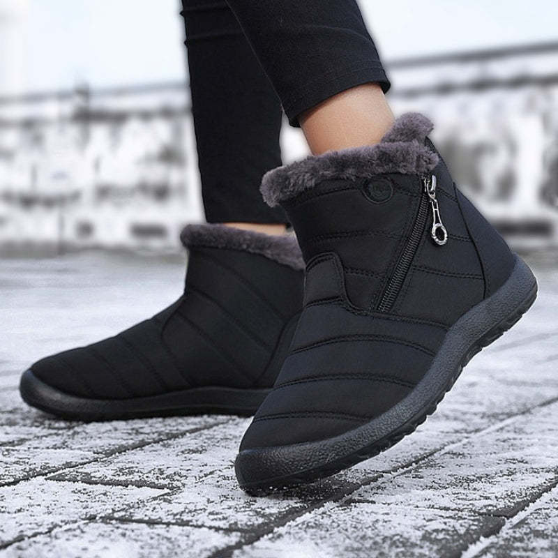 Women Waterproof Zippier Ankle Boots