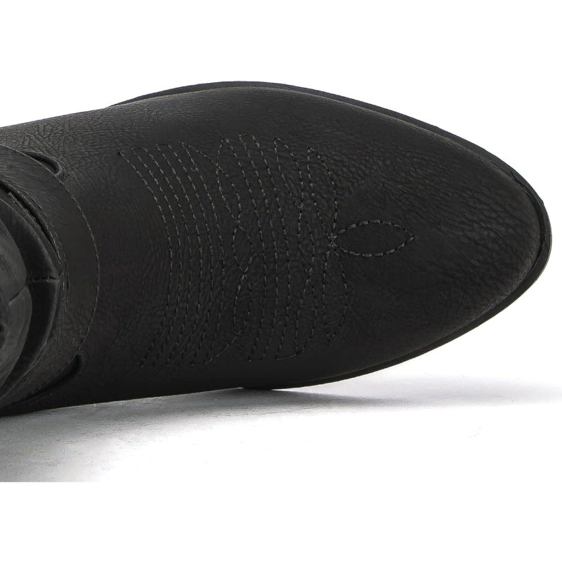 Zip Up Patterned Shaft Boots