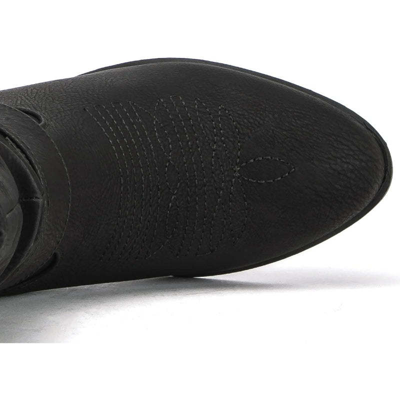 Zip Up Patterned Shaft Boots