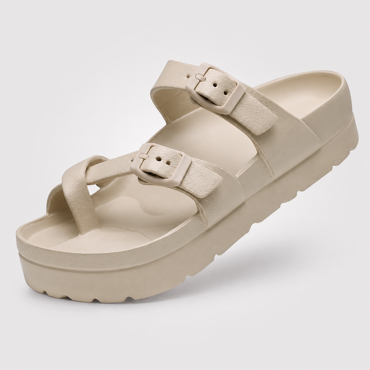 Casual Beach Platform Rubber Slides Sandals For Women