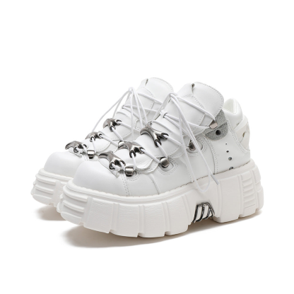 Punk Style Lace Up Ankle Boots