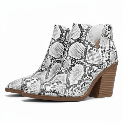 Pointed Patterned Boots