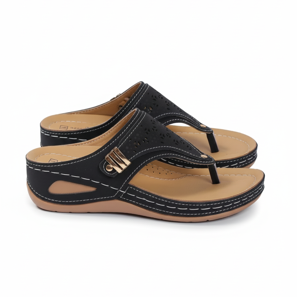 Thick Sole Wedge Slippers