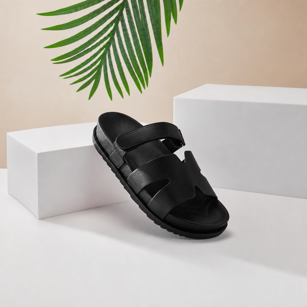 Casual Double Strap Flat Sandals For Summer