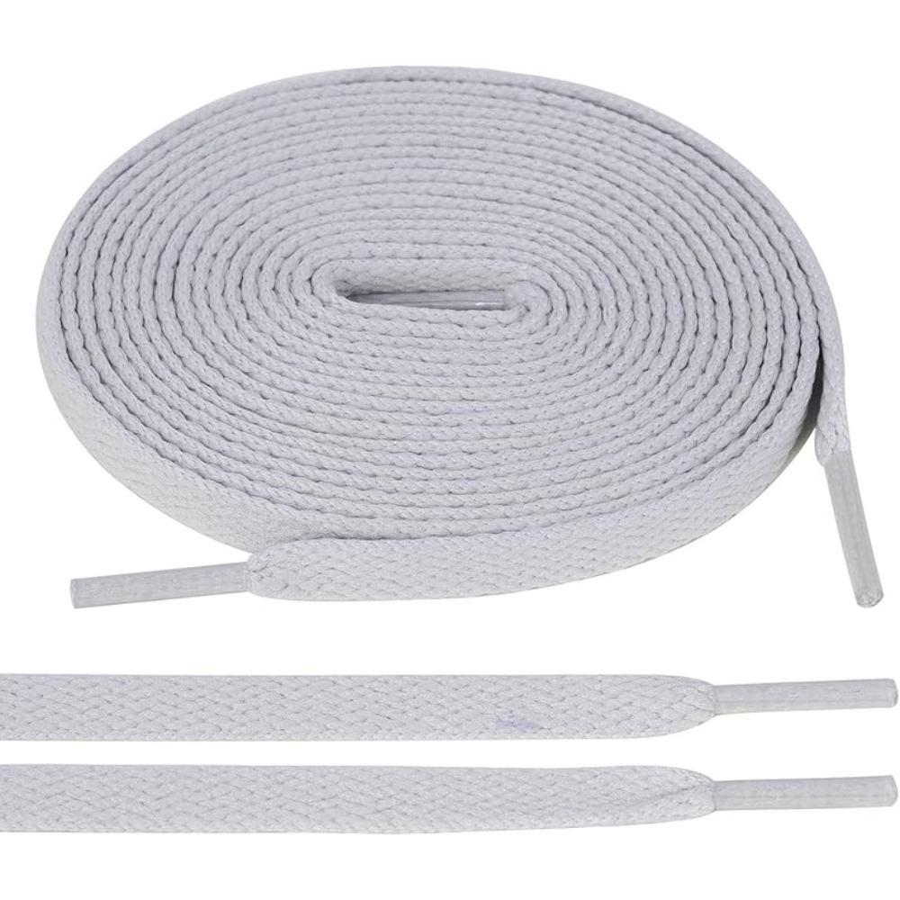 Pair of 2 Flat Shoelaces for Sneakers