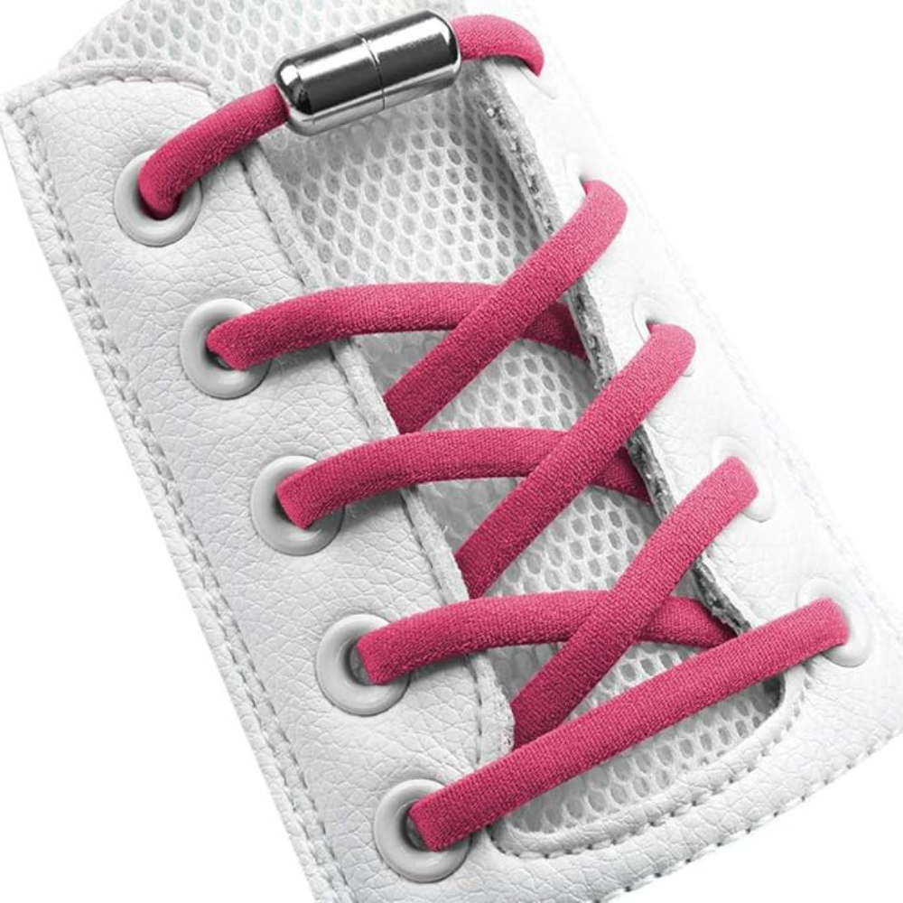 Half Round No Tie Elastic Stretch Tieless Shoelaces