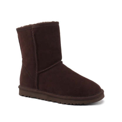 Ankle Winter Suede Snow Boots - Comfy Platform Shoes