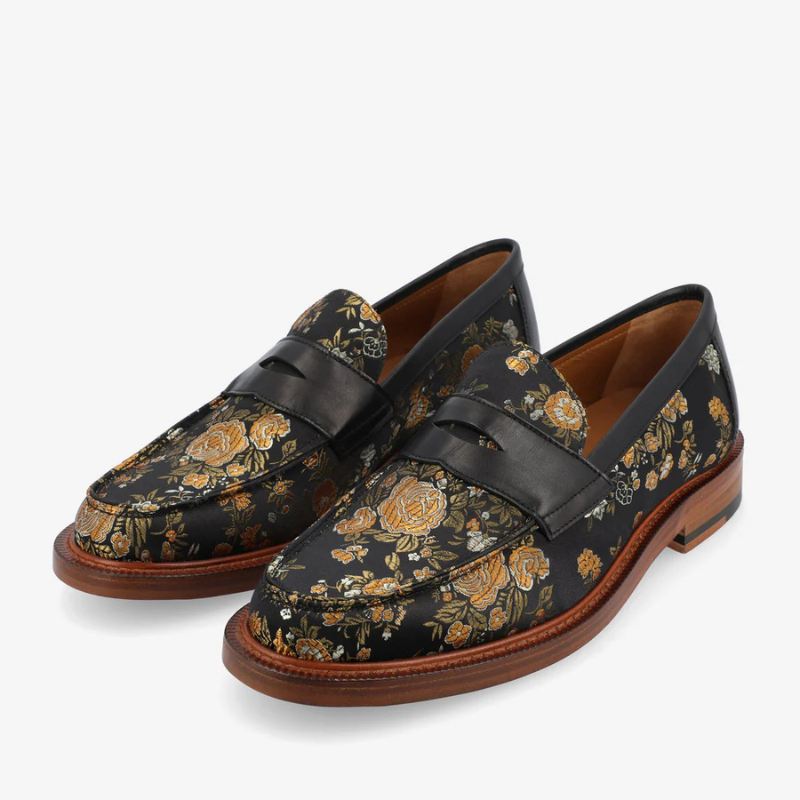 Check Canvas And Leather Blake Stitch Loafer