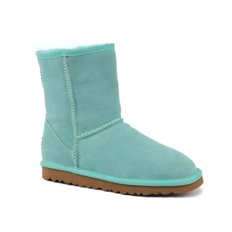 Ankle Winter Suede Snow Boots - Comfy Platform Shoes